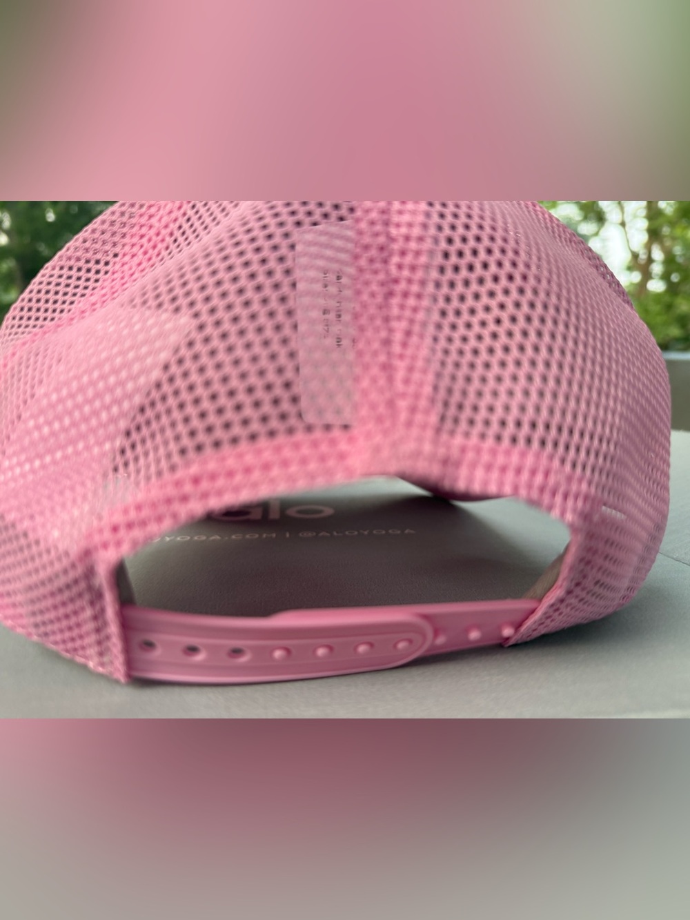 ALO Yoga Candy Heart Pink Trucker Hat. NWT. Super cute for summer! - Picture 4 of 7